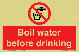 Boil water before drinking